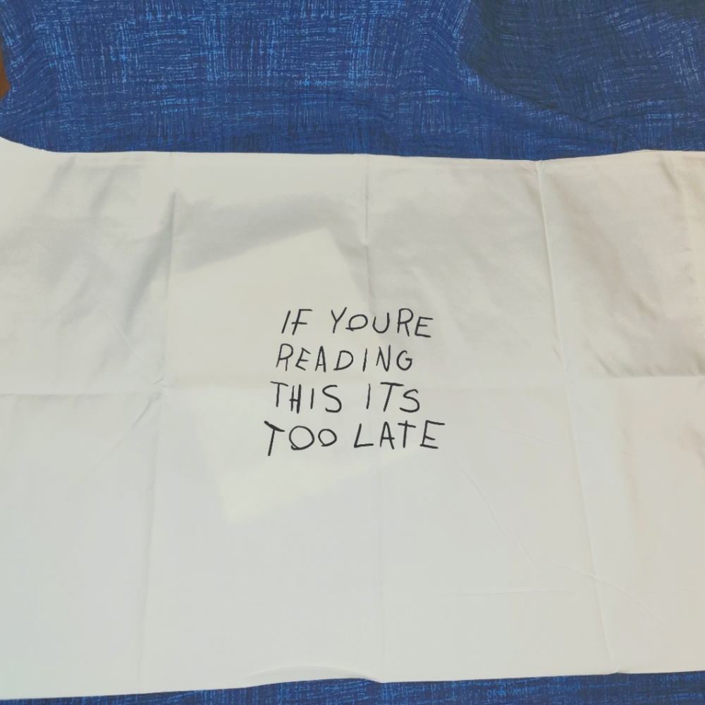 Brand New Halloween ALF Pillowcase Set of 2 "It's Too Late" - Queen Sz - White